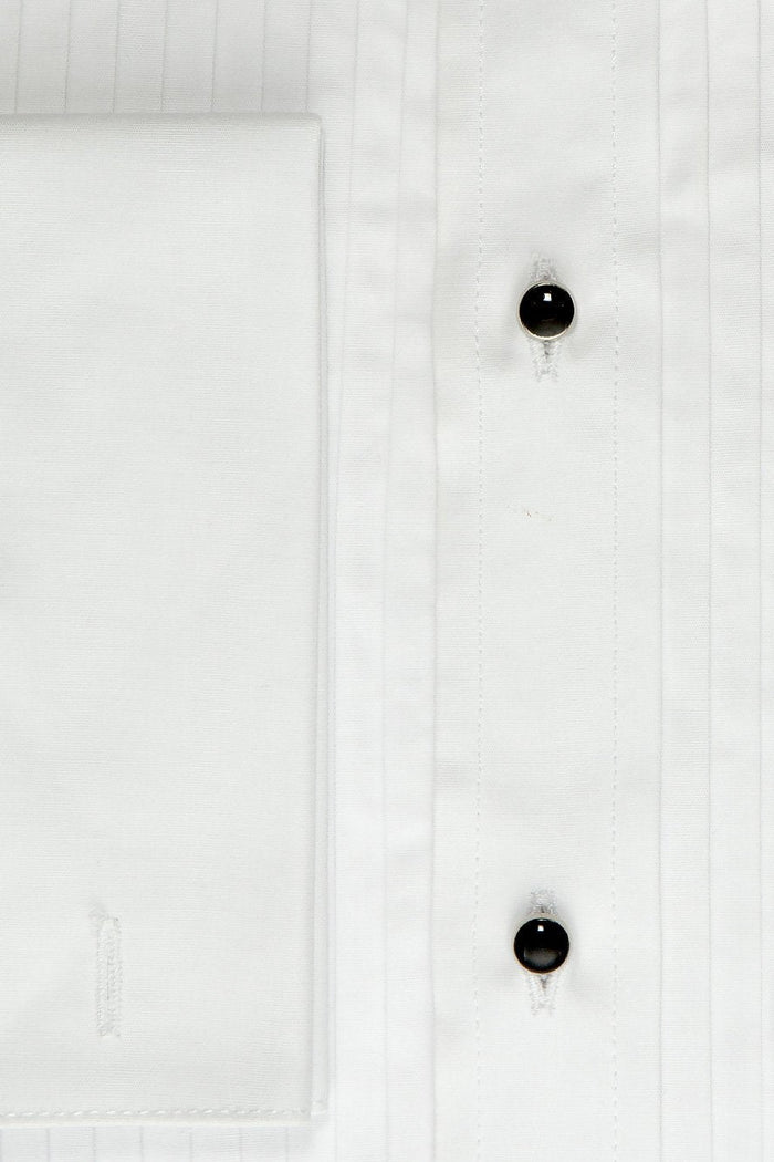 Charles White Spread Collar Tuxedo Shirt by Cardi