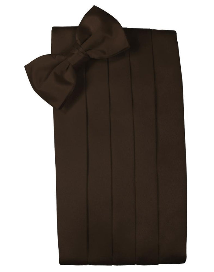 Chocolate Luxury Kids Satin Cummerbund Cardi