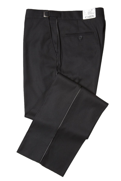 Christopher Black Luxury Viscose Blend Tuxedo Pants by Cardi