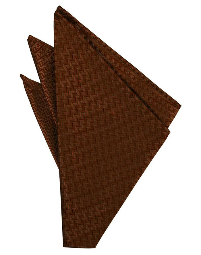 Cinnamon Herringbone Pocket Square Cardi