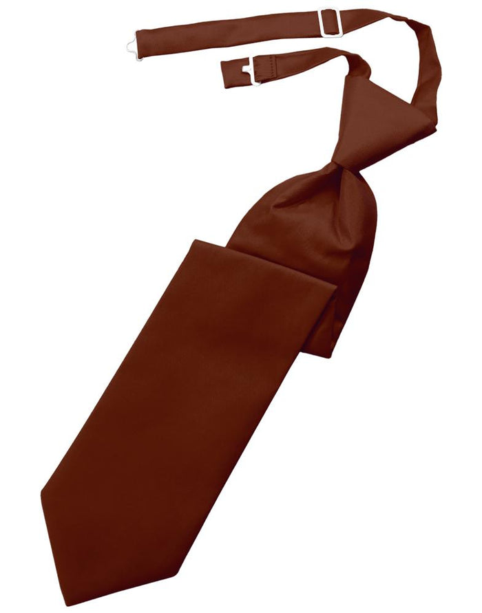 Cinnamon Solid Twill Windsor Tie by Cardi
