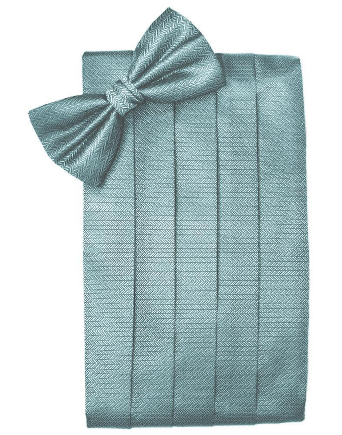 Cloudy Herringbone Cummerbund by Cardi