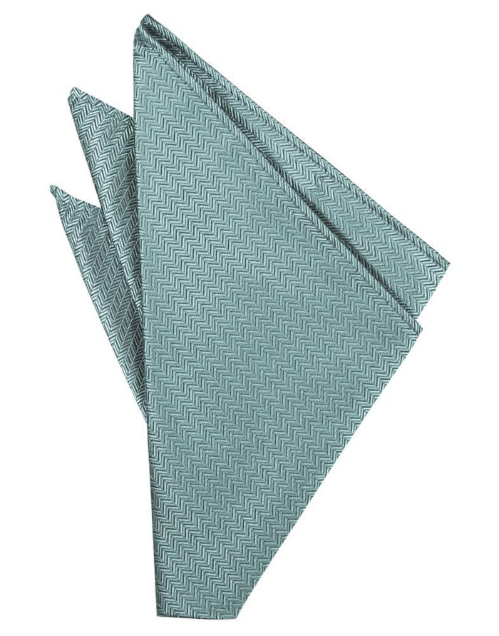 Cloudy Herringbone Pocket Square by Cardi