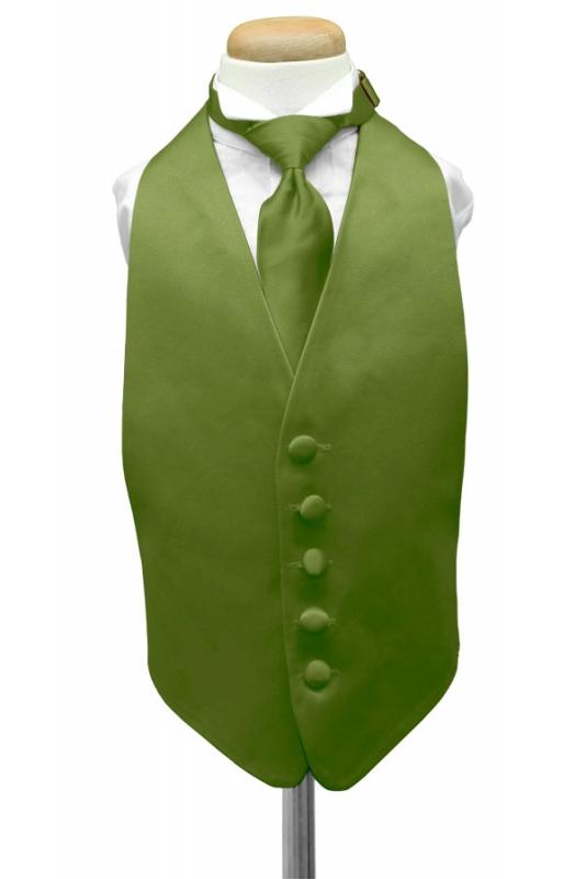 Clover Luxury Satin Kids Tuxedo Vest Cardi