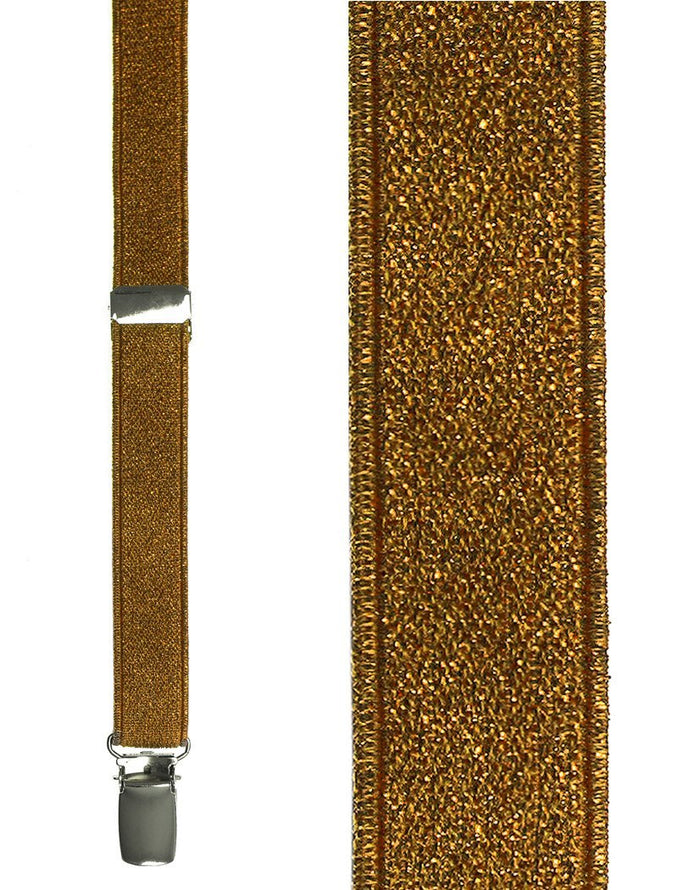 Copper Broadway Glitter Suspenders by Cardi