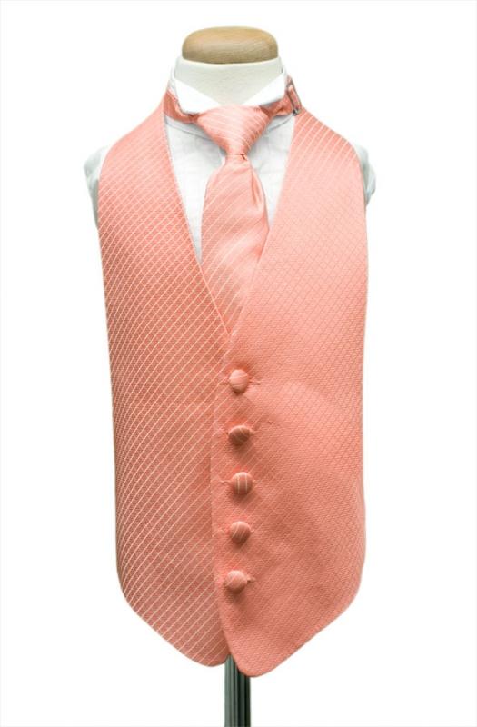 Coral Palermo Kids Tuxedo Vest by Cardi
