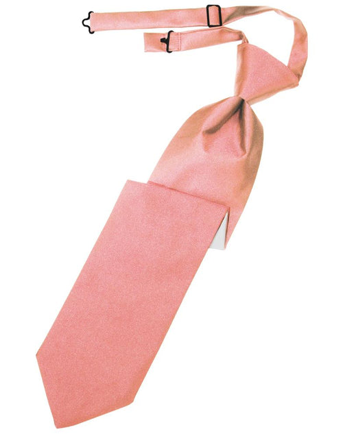 Coral Reef Luxury Satin Kids Necktie Cardi