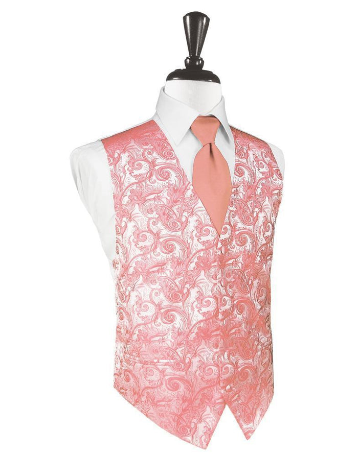 Coral Reef Tapestry Tuxedo Vest by Cardi