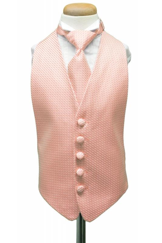 Coral Venetian Kids Tuxedo Vest Cardi