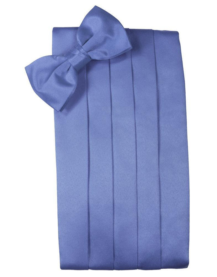 Cornflower Luxury Kids Satin Cummerbund Cardi