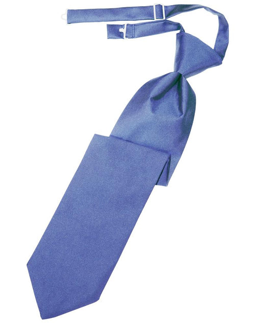 Cornflower Luxury Satin Kids Necktie by Cardi