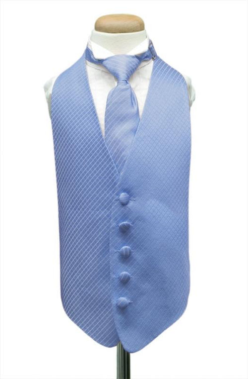 Cornflower Palermo Kids Tuxedo Vest by Cardi