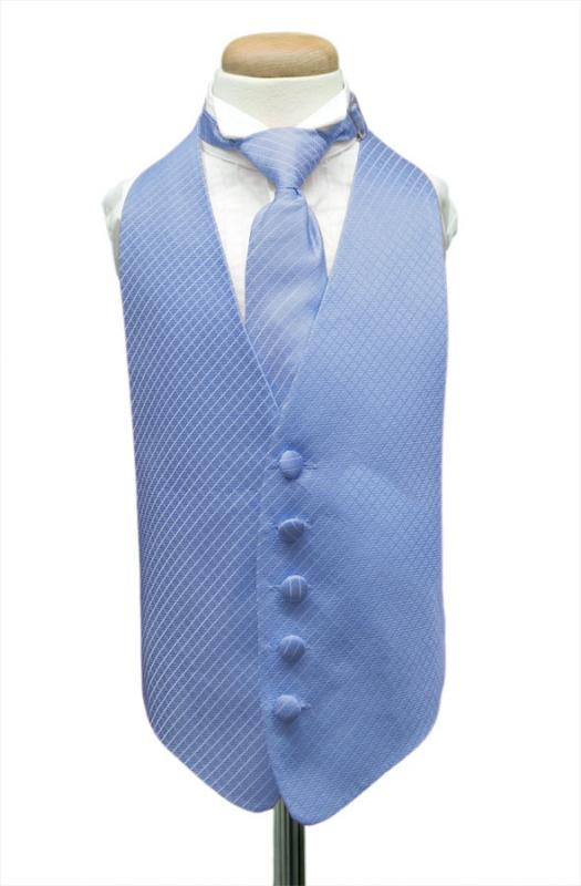Cornflower Palermo Kids Tuxedo Vest by Cardi