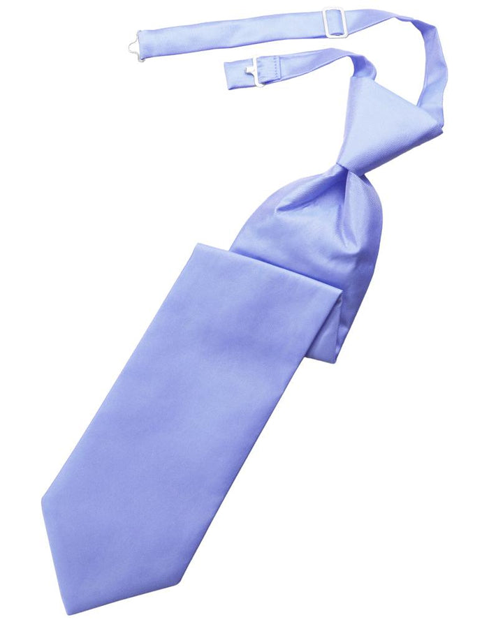 Cornflower Solid Twill Kids Necktie by Cardi