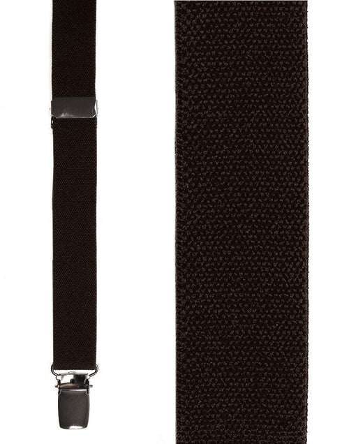 Dark Brown Oxford Suspenders Cardi