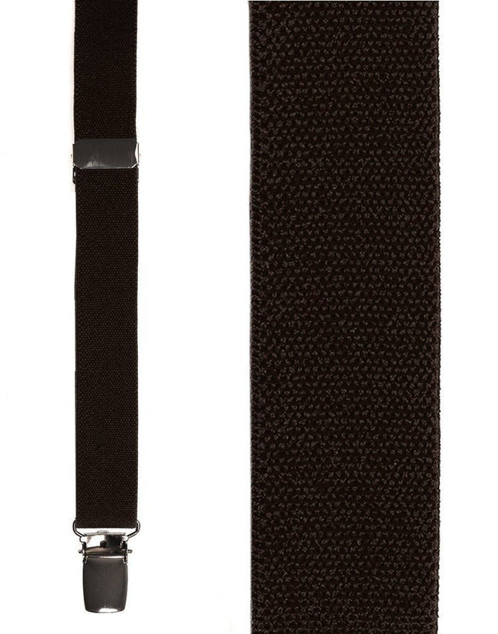 Dark Brown Oxford Suspenders Cardi