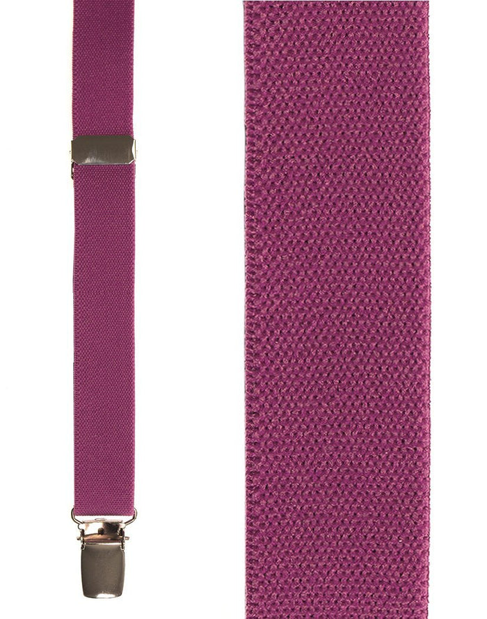 Dark Pink Oxford Suspenders by Cardi
