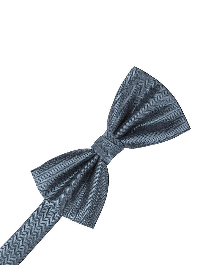 Desert Blue Herringbone Bow Tie by Cardi