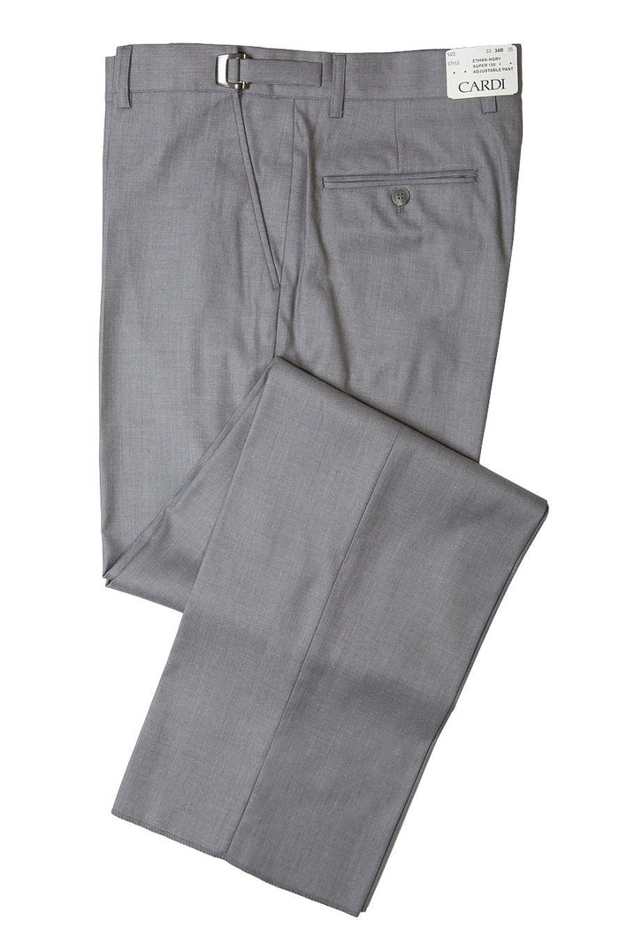 Ethan Heather Grey Super 150's Luxury Viscose Blend Suit Pants Cardi