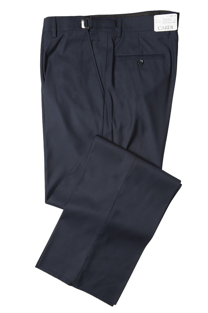 Ethan Kids Navy Super 150's Luxury Viscose Blend Suit Pants by Cardi