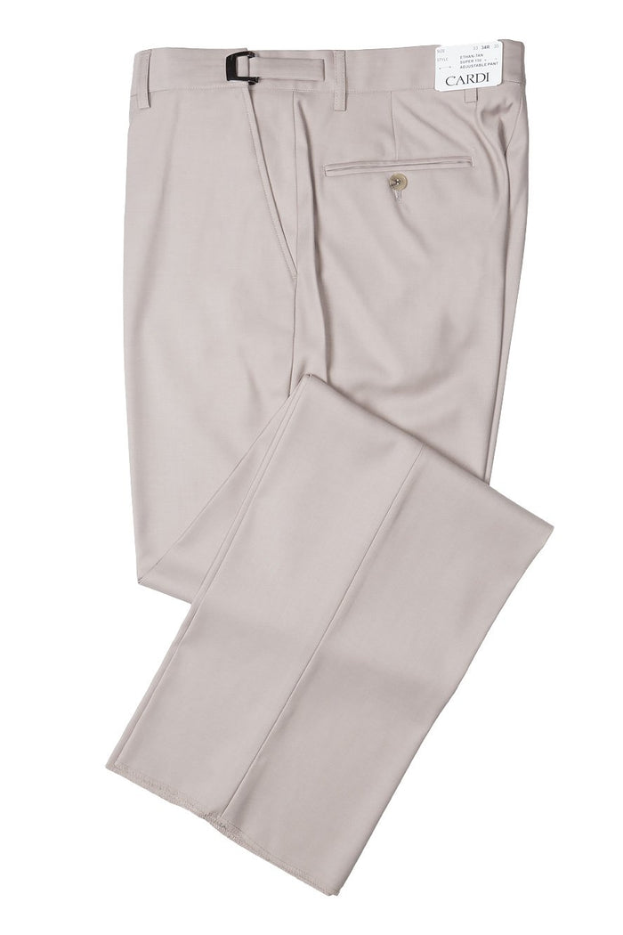 Ethan Kids Tan Super 150's Luxury Viscose Blend Suit Pants by Cardi