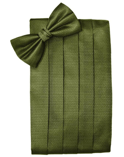 Fern Herringbone Cummerbund Cardi
