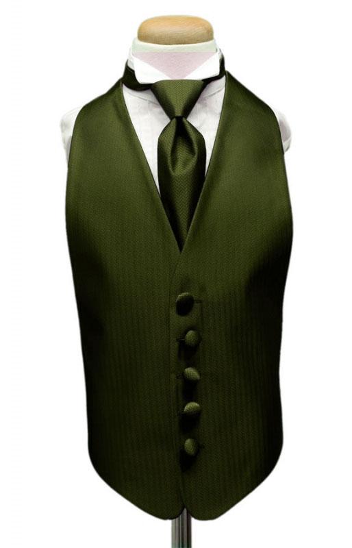 Fern Herringbone Kids Tuxedo Vest by Cardi