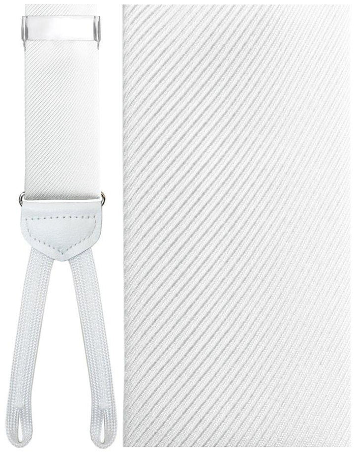 Firenze White Suspenders by Cardi