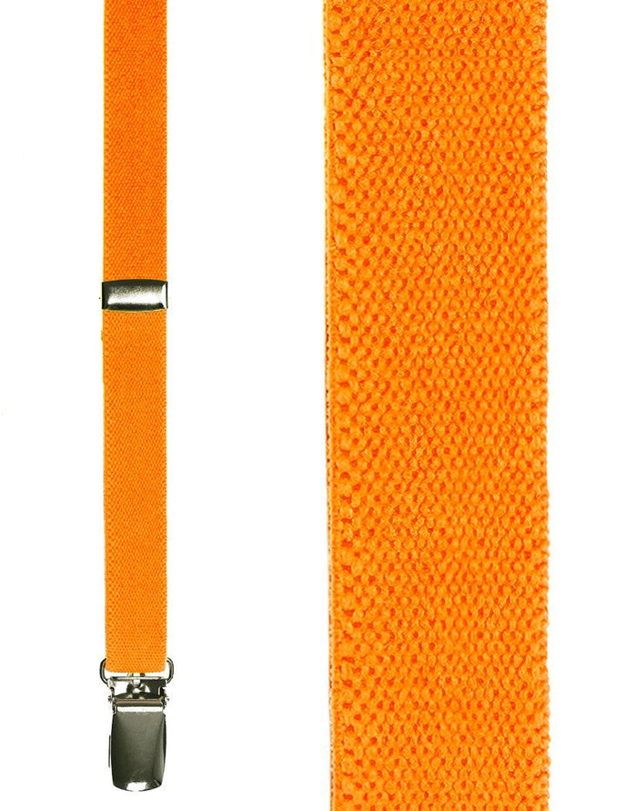 Fluorescent Orange Charleston Suspenders by Cardi