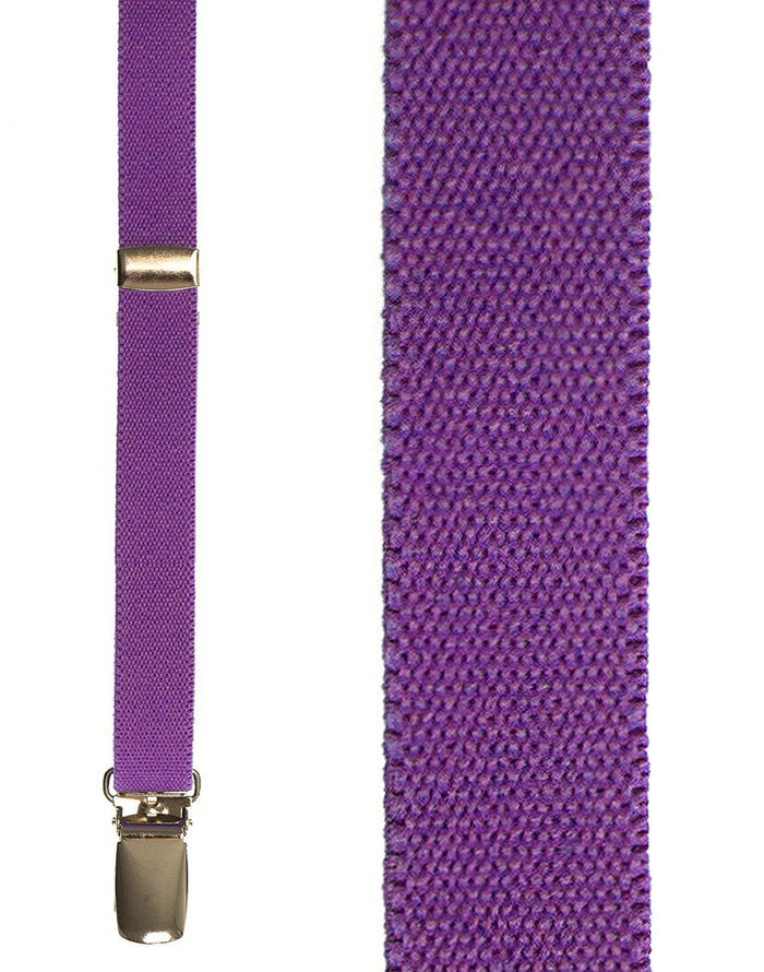 Fluorescent Purple Charleston Suspenders by Cardi