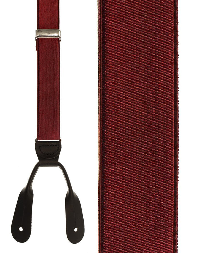 French Satin Burgundy Suspenders Cardi