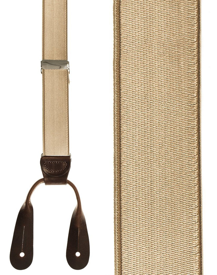 French Satin Khaki Suspenders Cardi