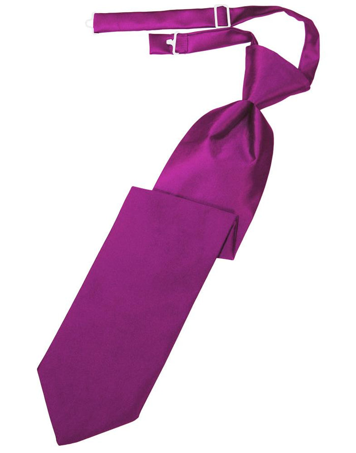 Fuchsia Luxury Satin Kids Necktie by Cardi