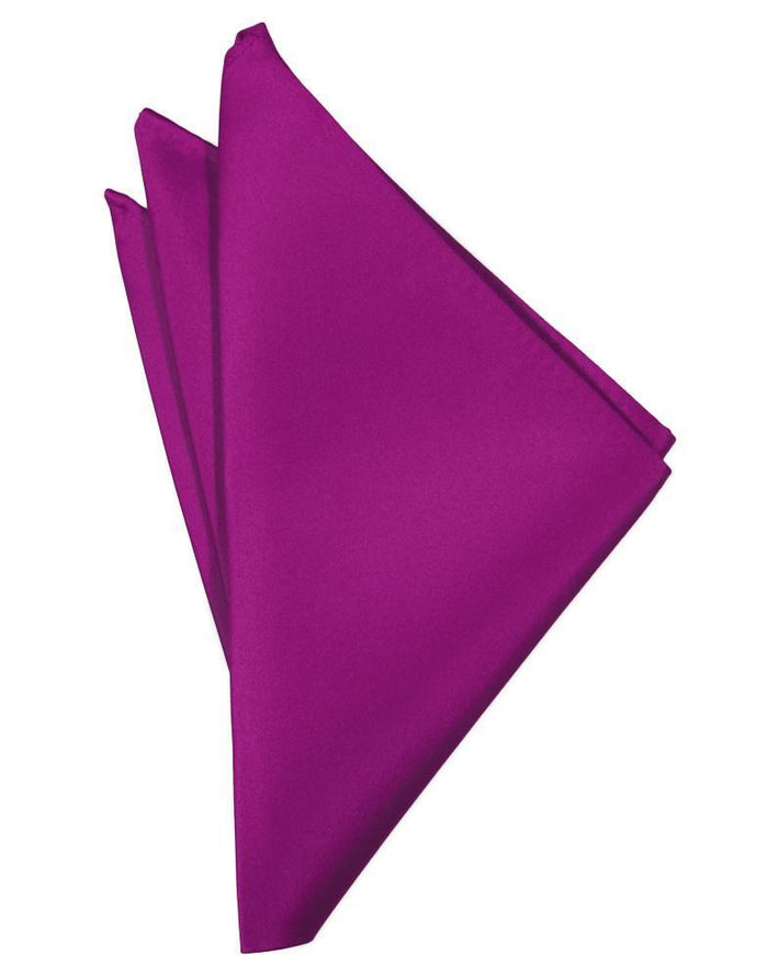 Fuchsia Luxury Satin Pocket Square by Cardi