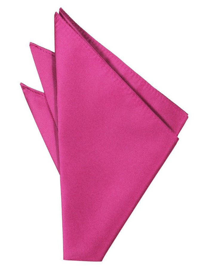 Fuchsia Solid Twill Pocket Square Cardi