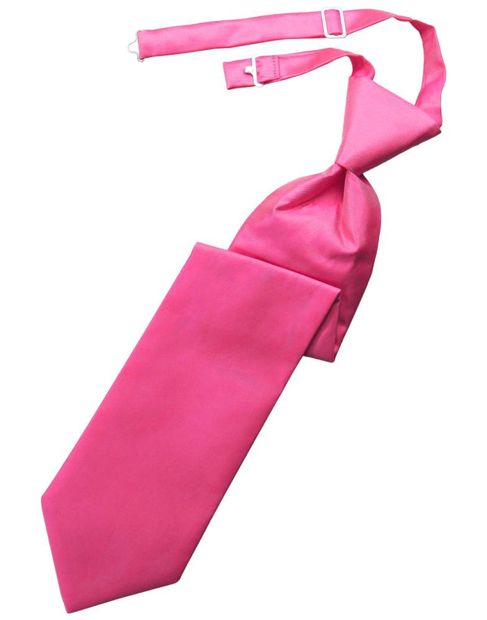 Fuchsia Solid Twill Windsor Tie by Cardi