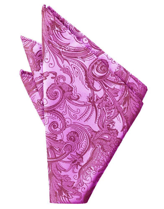 Fuchsia Tapestry Pocket Square by Cardi