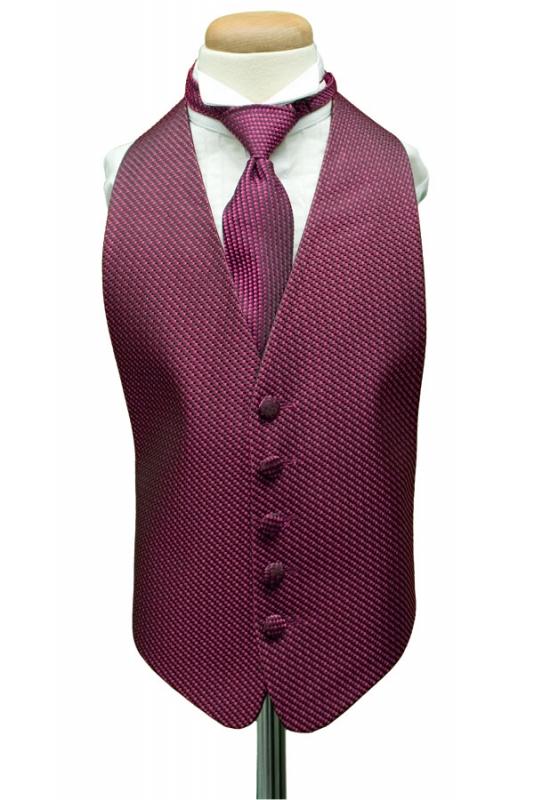 Fuchsia Venetian Kids Tuxedo Vest Cardi