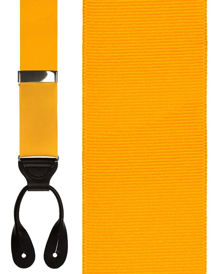 Gold Grosgraine Ribbon II Suspenders Cardi