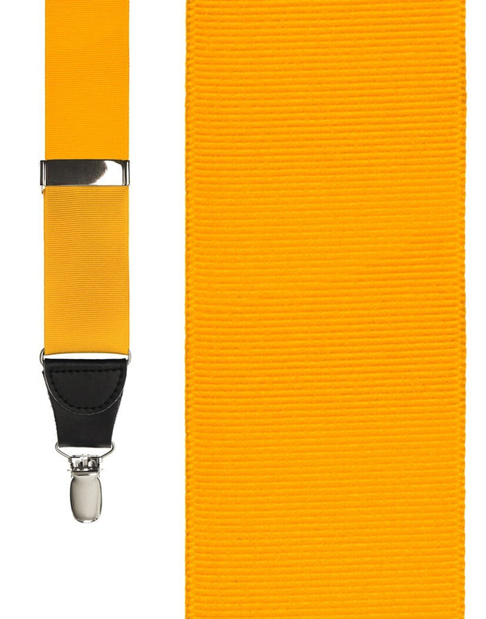Gold Grosgraine Ribbon Suspenders Cardi