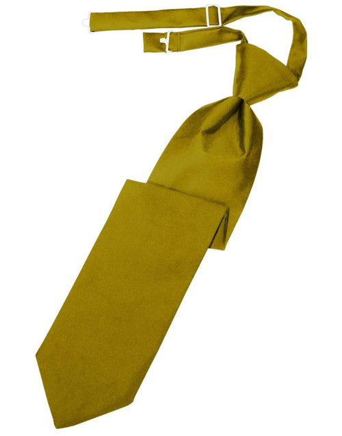Gold Luxury Satin Kids Necktie by Cardi