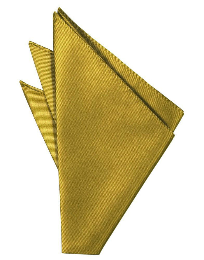 Gold Solid Twill Pocket Square Cardi
