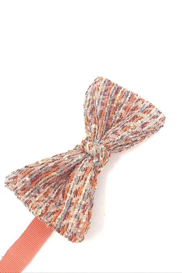 Golden Orange Laurent Bow Tie Cardi