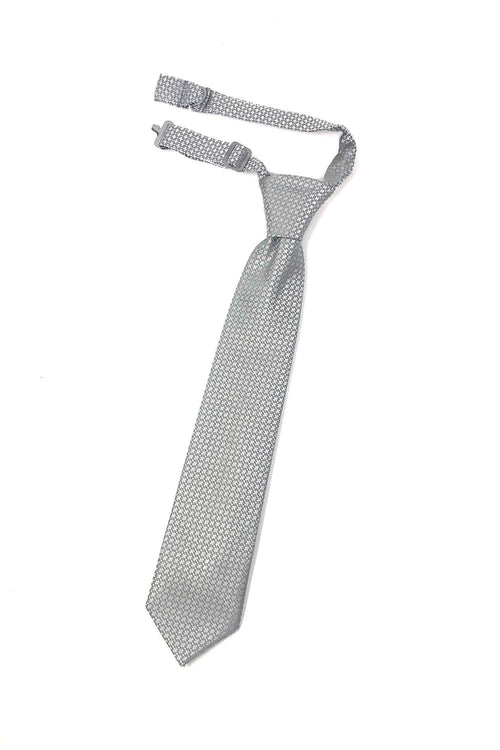 Grey Regal Kids Necktie by Cardi