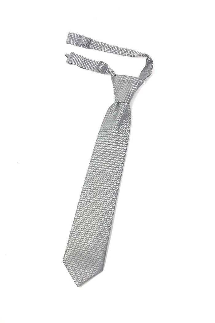 Grey Regal Kids Necktie by Cardi