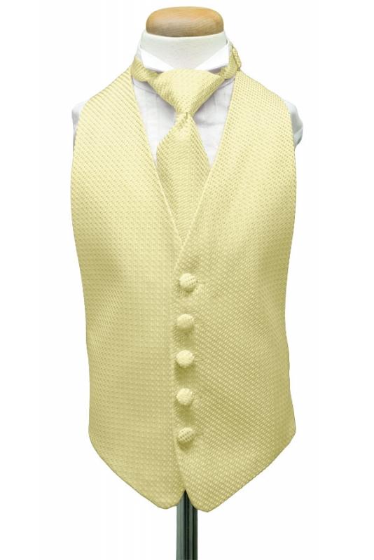Harvest Maize Venetian Kids Tuxedo Vest by Cardi