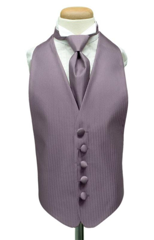 Heather Herringbone Kids Tuxedo Vest Cardi