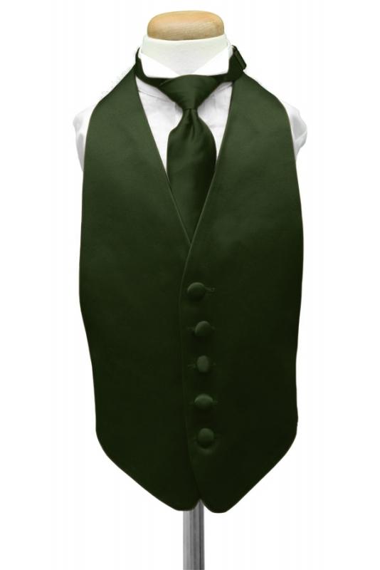 Holly Luxury Satin Kids Tuxedo Vest Cardi