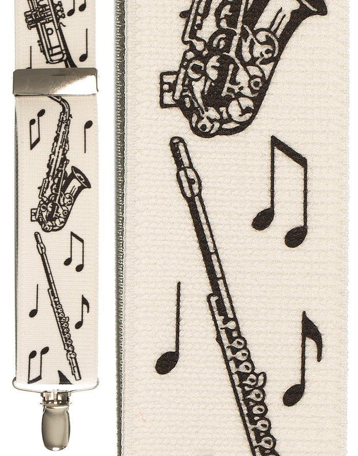 Horn Instruments Suspenders Cardi