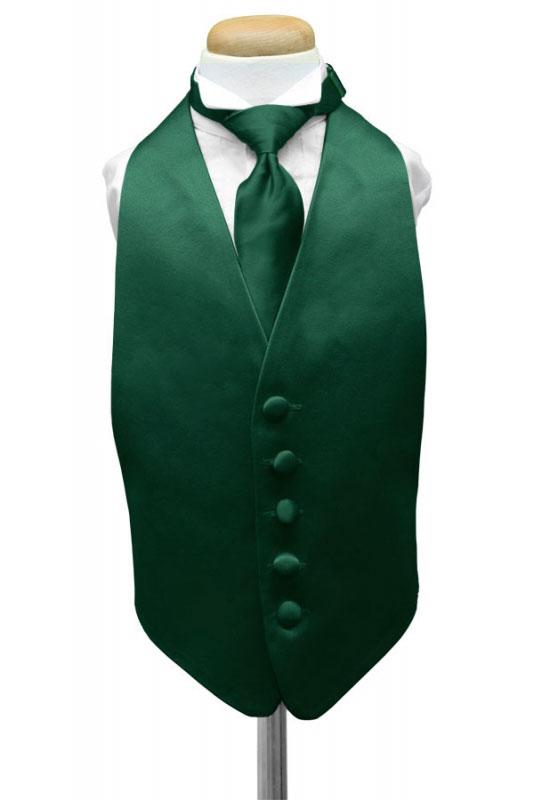 Hunter Luxury Satin Kids Tuxedo Vest Cardi